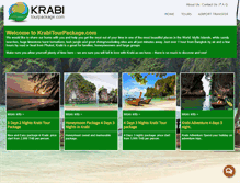 Tablet Screenshot of krabitourpackage.com